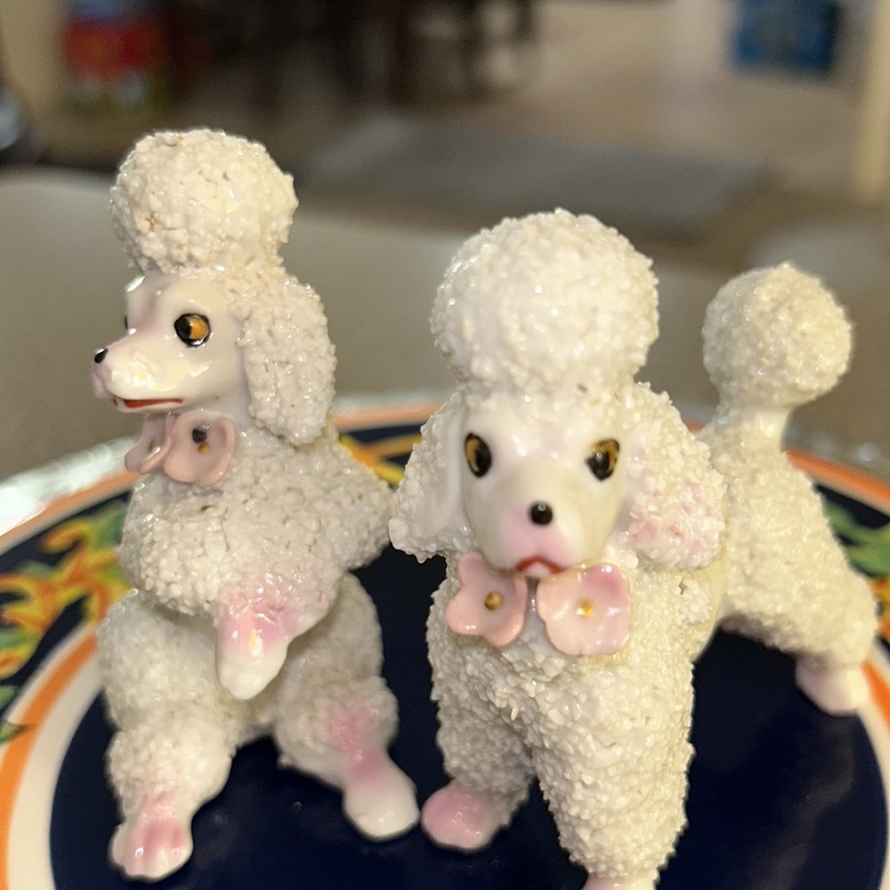 Vintage spaghetti poodle set of two